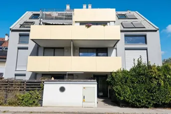 Moderne 3-Zimmer DG-Wohnung mit Balkon, Garage, Klima &amp; Alarmanlage
