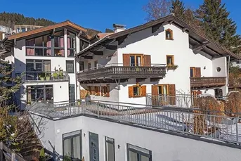 Two large interconnecting mountain chalets plus separate apartment for sale in the centre of the world famous ski resort of Hinterglemm