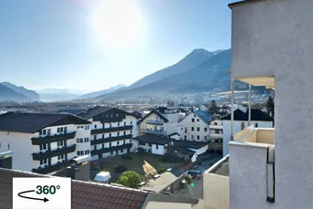 Zentral wohnen mit Aussicht: 3-Zimmer-Wohnung mit zwei Balkonen in Telfs