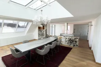 Exklusive 5-Zimmer-Dachgeschoss-Maisonette | 4 Terrassen | Garage | Nähe U4 Roßauer Lände | Lift direkt in die Wohnung