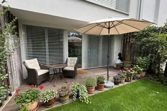 Gartenwohnung mit 2 Zimmer, Terrasse &amp; Vorgarten in absoluter Ruhelage! Barrierefrei