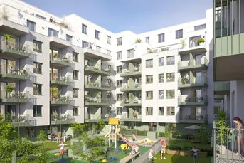 FORSTHAUS - HOFSEITE, Neubau Erstbezug - 2 Zimmer mit Freifläche Nähe Donaukanal (HO134)