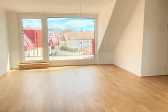Erstbezug im Herz von Großjedlersdorf!Wunderschöne 3-Zi-Wohnung im DG mit Terrasse *Provisionsfrei*