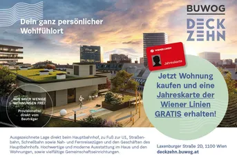 GRATIS Jahreskarte der Wiener Linien - Neubau Erstbezug, kühl mit Freiflächen