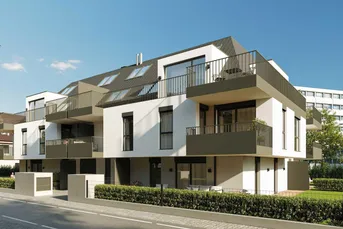 Provisionsfreie, exklusive 2-Zimmer-Balkon-Wohnung in Grünruhelage - Erstbezug mit hochwertiger Ausstattung und Tiefgarage