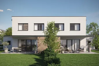 Wohnen mit Lebensqualität - modernes Doppelhaus in Leonding