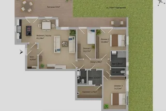 Wohnqualität mit ca. 300 m² Eigengarten in Autal!