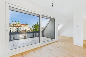 Dachterrasse mit Blick aufs Stift: Exklusive 4-Zimmer-Wohnung in Klosterneuburg