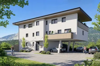 Wohnanlage im Grünen mit 6 Wohnungen zwischen 50 m² - 79 m² in sonniger, ruhiger Lage in Oberlangkampfen