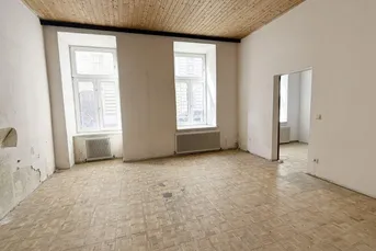 Sanierungsbedürftige 2-Zimmer-Altbauwohnung im Erdgeschoß – Volkertviertel, 1020 Wien