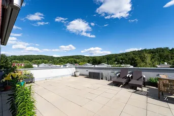 Penthouse mit außergewöhnlicher Dachterrasse, Wintergarten &amp; flexiblem Grundriss in Graz Mariatrost