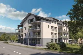 WEITBLICK - Erstbezug 2-Zimmer-Terrassenwohnung in Wörthersee-Nähe