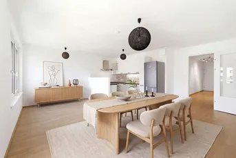 Helle 3-Zimmer-Wohnung mit Südbalkon, Klimaanlage, Tiefgarage &amp; ruhiger Innenhoflage nahe der Donau