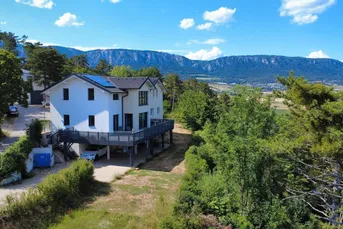 Energieautark mit Panoramablick - Massives Zweifamilienhaus + bewilligter Bauplatz in der Naturparkgemeinde Hohe Wand (Provisionsfrei)