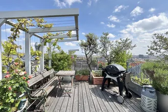 GLORIETTE-BLICK - MODERNE DG-WOHNUNG MIT 2 TERRASSEN NAHE U3