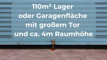 Expose 110m² Lager oder Garagenfläche, befahrbar, elektr. Tor, Strom im Zentrum von Spittal