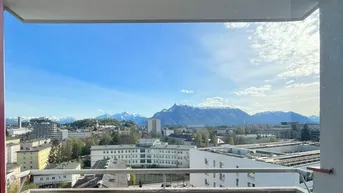 Expose Frisch sanierte, zentrale und helle zwei Zimmer Wohnung mit Blick über GANZ Salzburg
