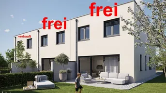 Expose The Oasis! Wunderschönes Eckreihenhaus in Ödt, nahe dem Badesee: 5 Zimmer, Terrasse, Eigengarten, belagsfertig.