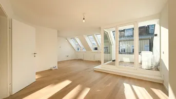 Expose Lichtdurchflutete Dachgeschoss-Maisonette mit Terrasse in begehrter Lage Währings