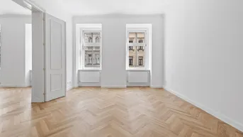 Expose U4 PILGRAMGASSE: exklusiv generalsanierte 3-Zimmer Altbauwohnung mit hofseitigem Schlafzimmer