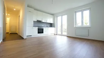 Expose PROVISIONSFREI --- Beeindruckend aufgeteilte 2 Zimmer Garten Wohnung inkl. EWE Einbauküche in Pixendorf