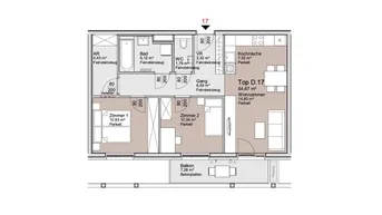 Expose Bei der Alten Donau! 3 Zimmer Wohnung mit Balkon