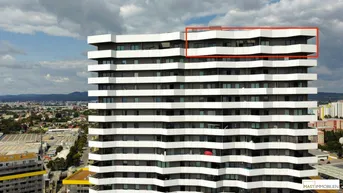 Expose LUXUS über den Dächern Wien´s --- 4 Zimmer Penthouse im 26. Stock im Leopoldtower - SOFORT BEZUGSBEREIT.
