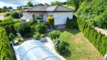 Expose Wohnen im Grünen mit Pool, Terrasse &amp; Platz für Ihre Wohnideen!