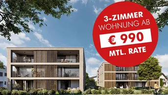 Expose 3-Zimmer Wohnung mit sonniger Terrasse und hoher Wohnbauförderung (Top A03)