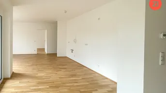 Expose Schöne geförderte 3-Zimmer-Wohnung mit Tiefgaragenparkplatz und Loggia in Gallspach. Erstbezug!