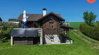 Expose Pucking: Blockbohlenhaus mit sonnigem Freizeitgrundstück in ruhiger, idyllischer Lage!
