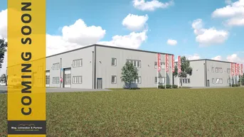 Expose COMING SOON! Betriebs-/Produktions- und Lagerhallen mit Büroflächen von 50 - 250 m² Fläche in Regau, Nähe Himmelreichkreuzung und A1