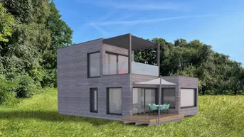Expose Traumhaftes Modulhaus mit ca. 80 m² Wohnfläche mit Terrasse EG und Dachterrasse auf Grundstück nach Wahl