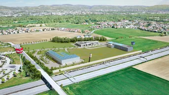 Expose Betriebs-/Produktions- oder Lagerhallen von 59 - 311 m² Fläche Grünwall Gewerbepark Ansfelden zu vermieten, Nähe A1 (Audorf Süd) (Top 13)