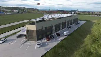 Expose RESERVIERT! Gewerbe-/ Büro-/ Ordinations-/ Lagerflächen von 96 - 307 m² Fläche im Gewerbepark Ansfelden zu vermieten, Nähe A1 (Audorf Süd) (Top 04)