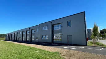 Expose BEZUGSBEREIT! Betriebs-/ Produktions- oder Lagerhallen von 44 - 224 m² Fläche, 1A Standort ab Herbst 2025 im BUSINESS PARK REGAU (Top 14a)