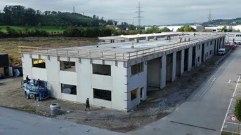 Expose Betriebs- oder Lagerhallen von 59 - 230 m² Fläche im FE Business Park St. Florian / Asten zu vermieten - PROVISIONSFREI! (Top 07a)
