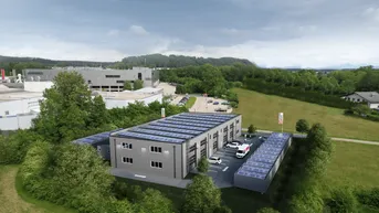 Expose Betriebs-/Produktions- oder Lagerhallen mit Flächen von 63 - 117 m² zu verkaufen in Vöcklabruck / Nähe Varena (Top 02)