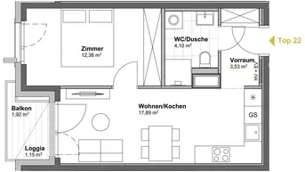 Expose DAVID 59: U2 ganz nah | Modern Living | Zeit zum Genießen mit westseitigem Balkon