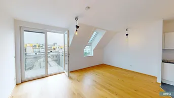 Expose orea | Sonnige 3-Zimmer Neubauwohnung mit Balkon im Dachgeschoss | Smart besichtigen · Online anmieten
