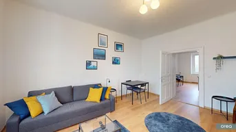 Expose orea | Schöne 3-Zimmer-Altbauwohnung mit moderner Einrichtung in ruhiger Lage | Smart besichtigen · Online anmieten