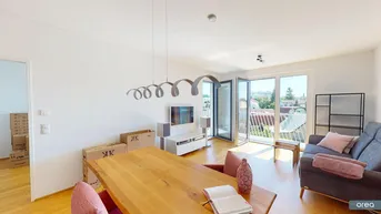 Expose orea | Moderne Ruheoase im 21. Bezirk – 2 Zimmer mit Balkon &amp; Grünblick