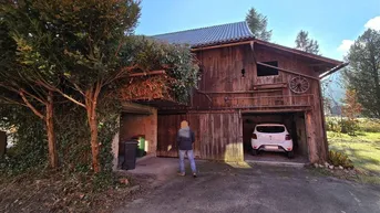 Expose Grundstück mit Holzstadel - Garagen und Lagerplatz - direkt neben B98 - Feld am See