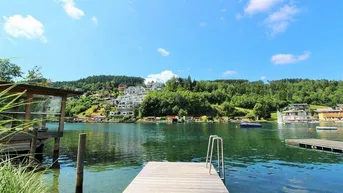 Expose Traumwohnung am Millstätter See mit eigenem Badestrand und Liegewiese