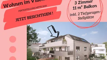 Expose PROVISIONSFREI | Wohnen im Villenviertel | 3 Zimmer Wohnung mit Balkon (DG) inkl. zwei Tiefgaragenstellplätze | Hügelgasse | Fertigstellung Mitte 2025 (Gebäude B - Top 14)