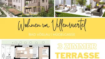 Expose PROVISIONSFREI | Wohnen im Villenviertel | 3 Zimmer Wohnung mit Eigengarten &amp; Terrasse (EG) inkl. Tiefgaragenstellplatz | Hügelgasse | Fertigstellung Mitte 2025 (Gebäude B - Top 1)