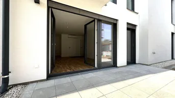 Expose Blumengasse - ERSTBEZUG | 2 Zimmer Wohnung | Terrasse &amp; Garten | zzgl. Tiefgaragenstellplatz | April / Mai 2025 (Top D2)