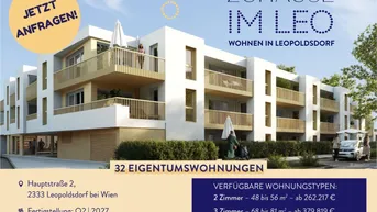Expose Zuhause IM LEO | Tolle 4 Zimmer Gartenwohnung mit Terrasse | 2 Bäder | 2 Abstellräume | Tiefgarage im Gebäude | Hauptstraße | Frühjahr 2027 - Top 1