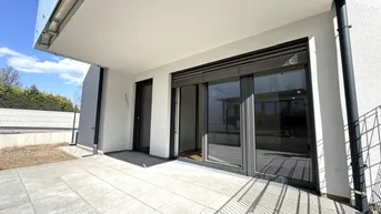 Expose Blumengasse - ERSTBEZUG | 1 Zimmer Wohnung | Terrasse &amp; Garten | zzgl. Tiefgaragenstellplatz | Top D6