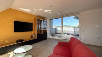 Expose HUTWEIDENGASSE | Exklusives Penthouse mit traumhafter Dachterrasse | 3 Zimmer | ca. 99 m² Wohnfläche | teilmöbliert | zzgl. Duplex-Stellplatz